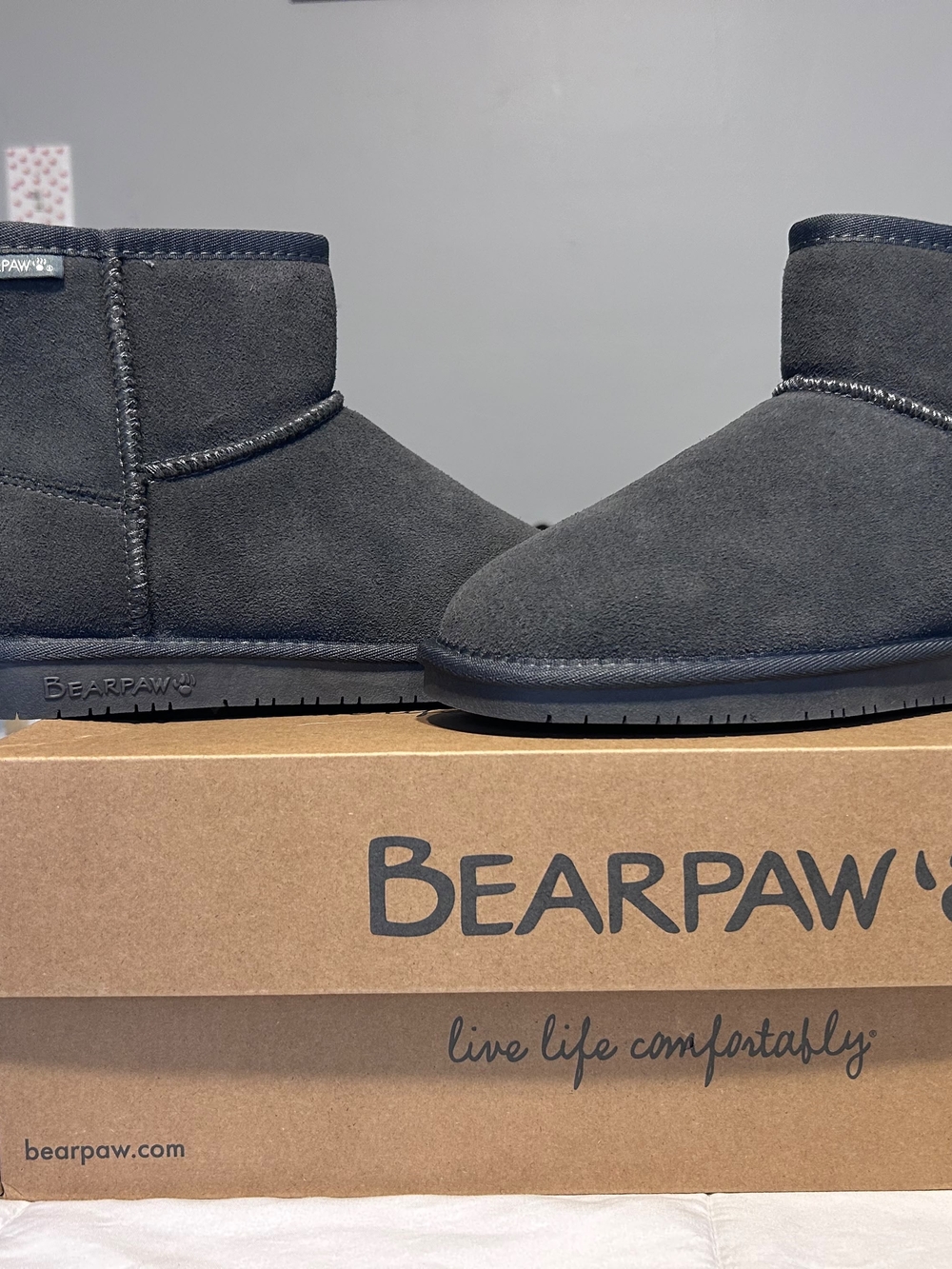 BEARPAW Black Ankle Boots – Women’s Size 7 – New